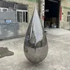 Stainless steel water feature-water droplets