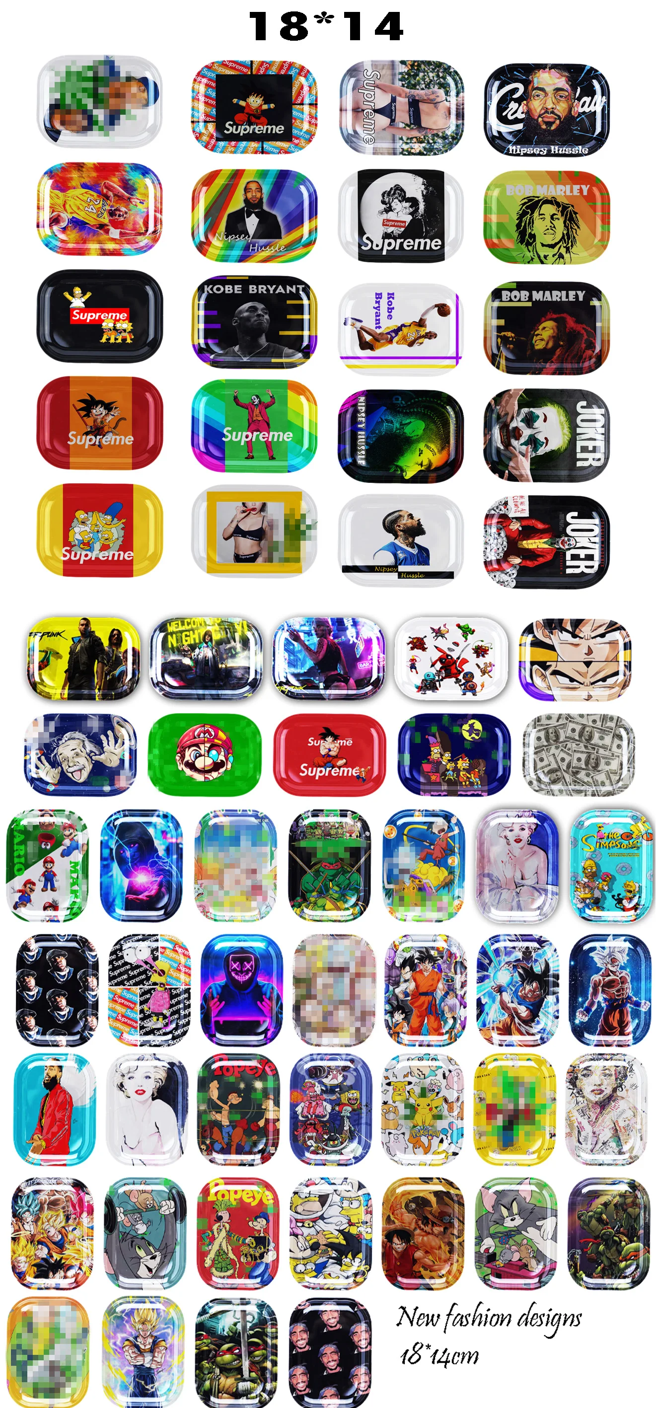 Archibald Custom Herb Rolling Tray Anime Travel Blanks Tin