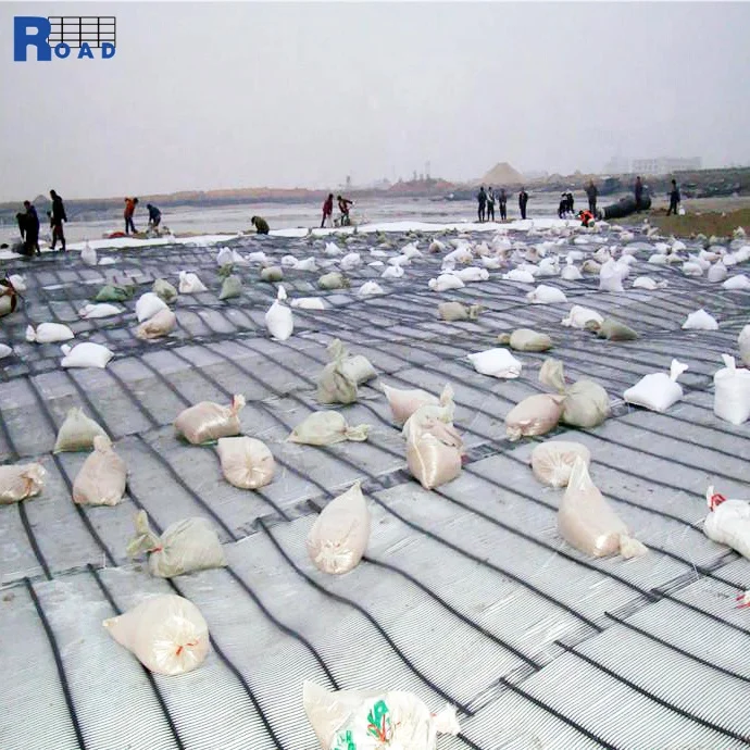 HDPE Uniaxial Plastic Geogrid Roll with PP Fiberglass Effective for Roadbed Retaining Wall Reinforcement in Earthwork Projects