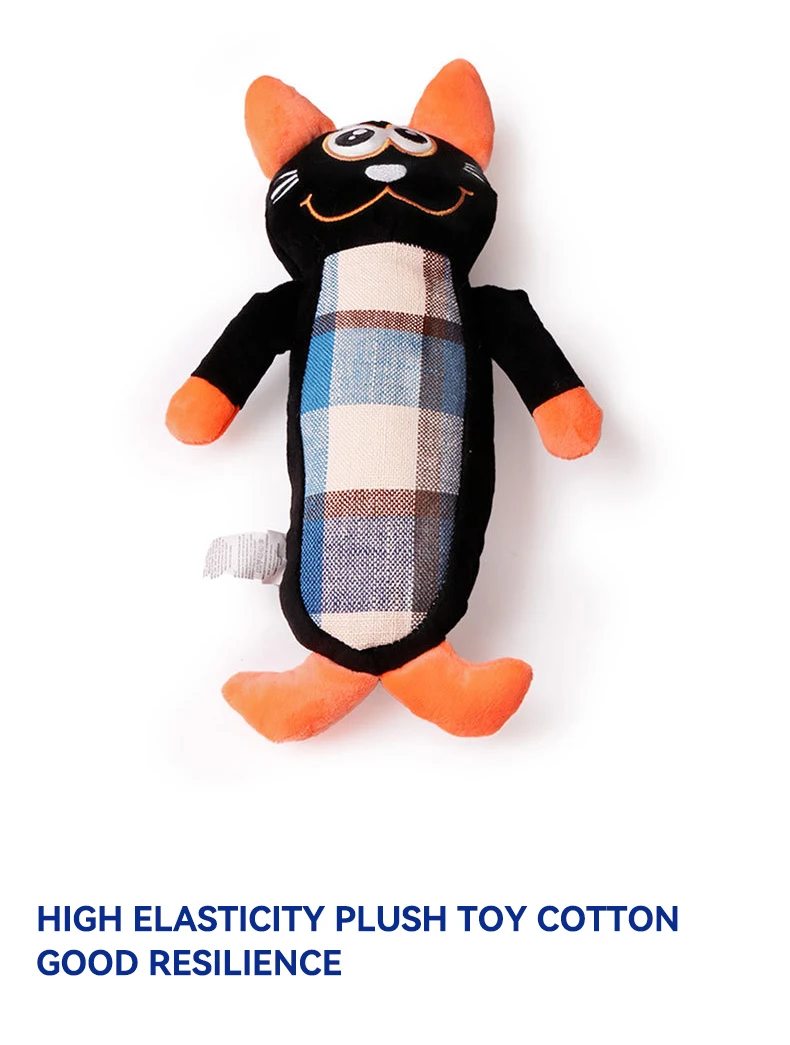 New Cross-border Pet Christmas Halloween Necessities Gnawing Teeth Interactive Plush Toy Smiling Monster Doll factory