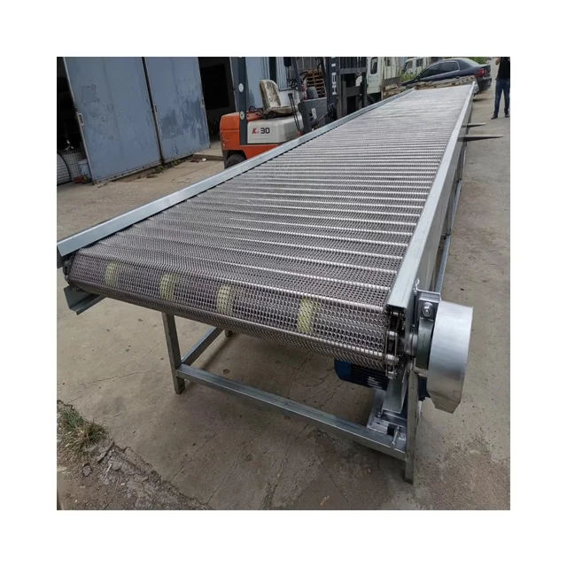 China Factory Customized SS2205 Automatic Stable Vegetables Fruits Fish Mesh Belt Conveyor