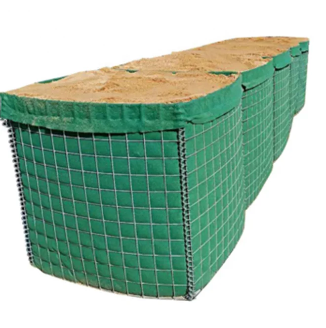 Heavy Duty Defensive Barriers Defensive Sand Wall Gabion Bastions Welded Mesh Barrier Bastion