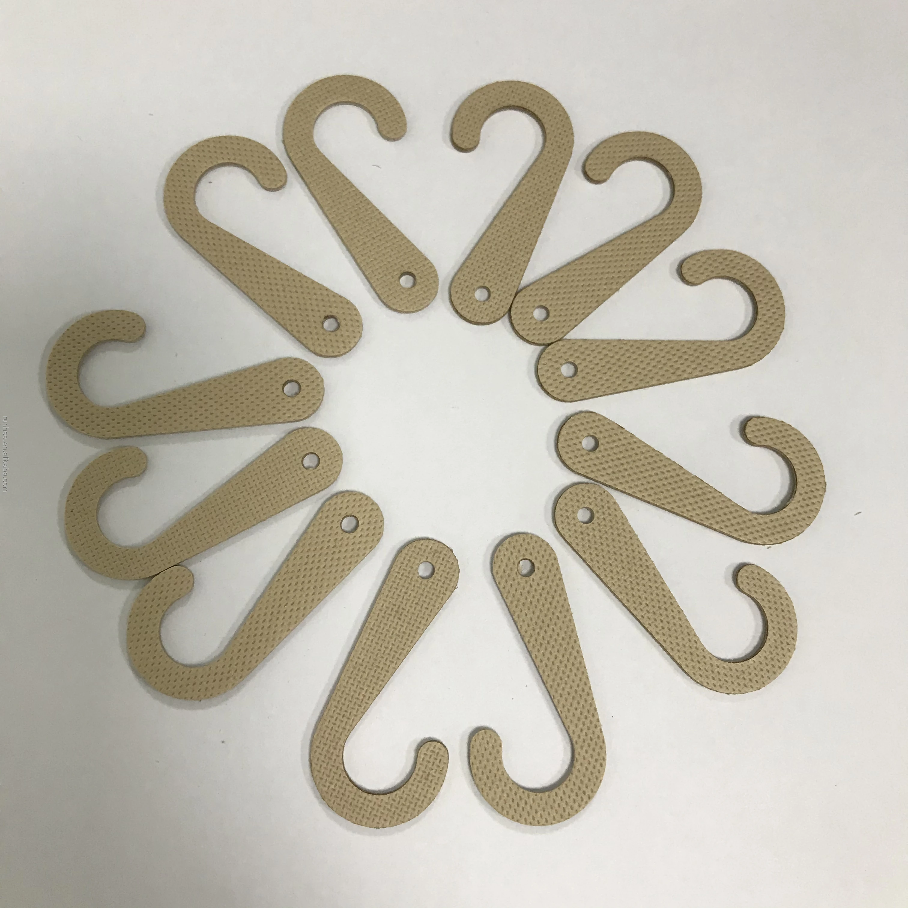 Degradable Recycled Kraft Paper J Shape Hook for Socks Hat Glove Packaging