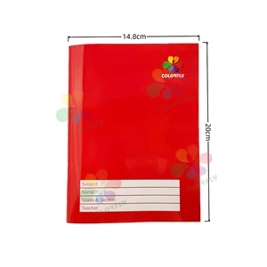 Factory Cheap Price Custom Brand School Notebook  14.8x20cm Ivory Paper Cover 80sheets Writing Exercise Book
