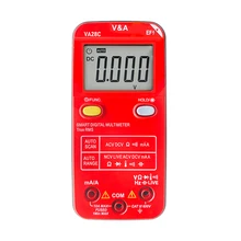VA28C Digital Multimeter with LCD Display Analog Multi Tester Palm Size Frequency Li-Battery Voltmeter Ammeter Sale Green Red