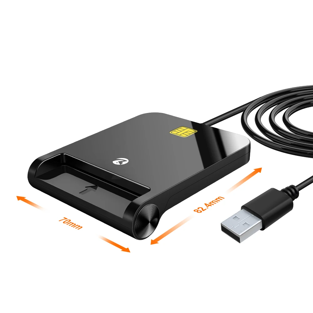 ZOWEETEK 12026-8 EMVカードリーダーライター ISO 7816 ID IC USB