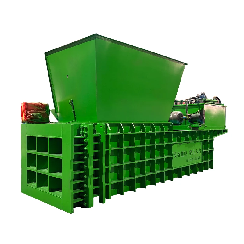 Horizontal Cardboard Compactor Automatic Paper Hydraulic Cardboard Waste PET Baler Press Machine