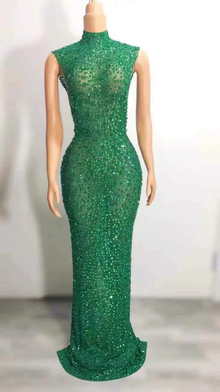 green studded dress Sugarlips: I Like The Way Kelly Green Bubble Sleeve Dress – Shop the Mint