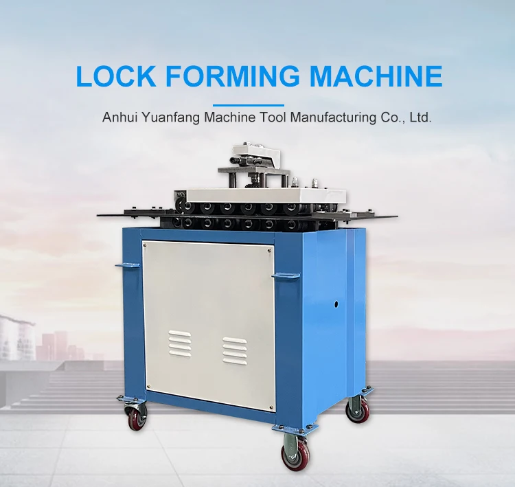HVAC Duct Lock Forming Machine Multifunctional Sheet Metal Lock Former ...