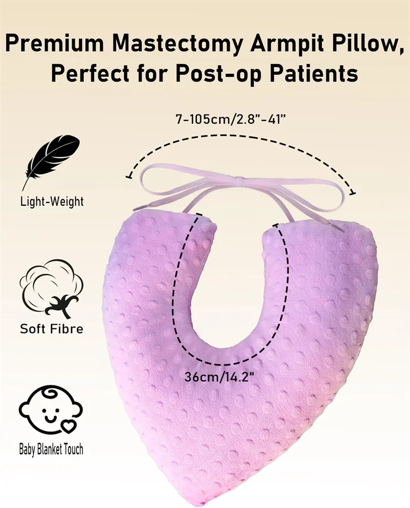 Cuscino Per Ascelle In Cotone - Per Mastectomia, Comfort E Sollievo Pressione - Foto 5