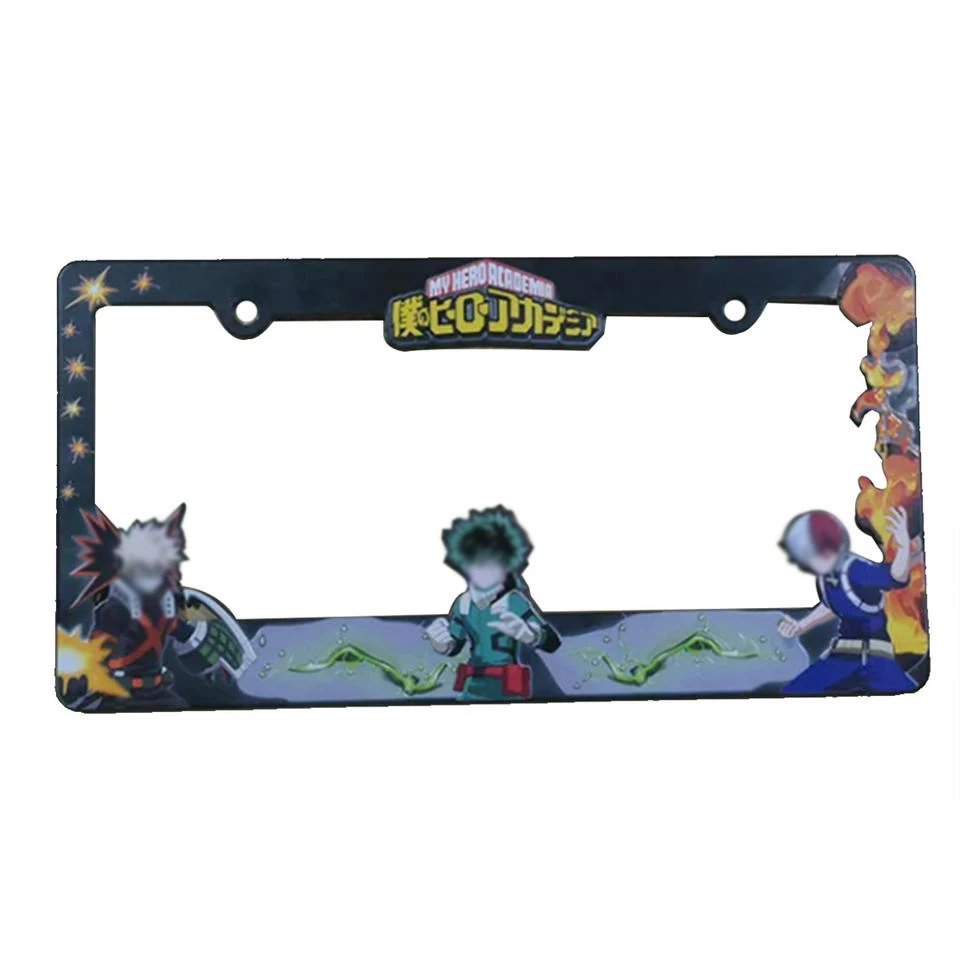 Custom Plastic Car License Plate Frames Car Number Plate Frames