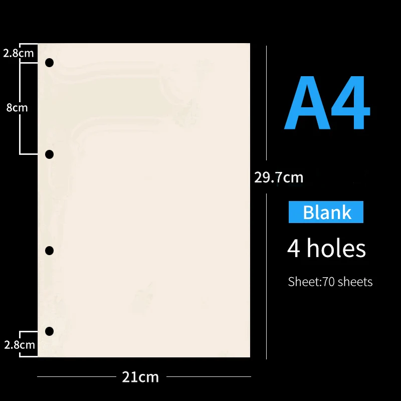 45-page Loose-leaf Notebook Inner Page A5 A6 A7 Horizontal Line Loose-leaf  Inner Page 6-hole Loose-leaf Refill Suitable For Loose-leaf Notebook - Temu  Belgium
