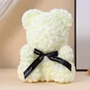 Milk white rose bear