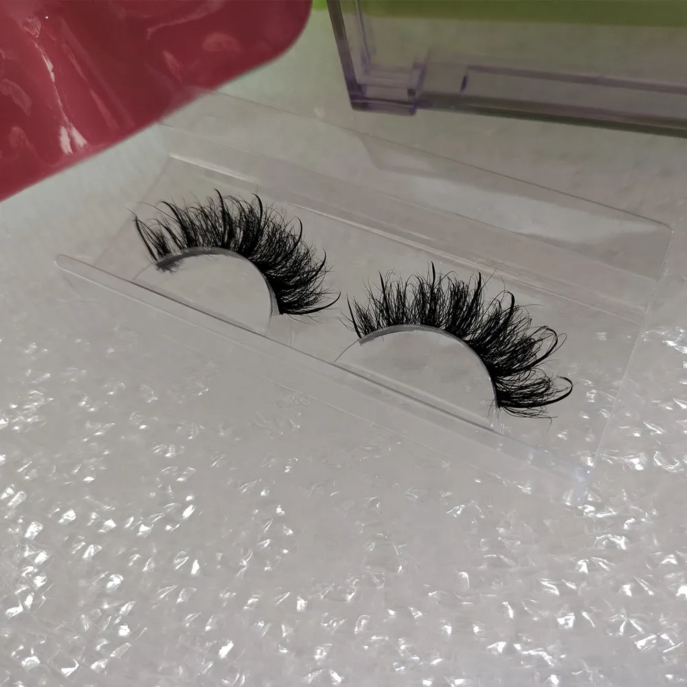 Full Volume Fluffy Mink Eyelash Lash Box Luxury Eyelashes Real Siberia ...