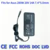 280W Ultra Slim Black 20V 14A 7.4*5.0mm Oval