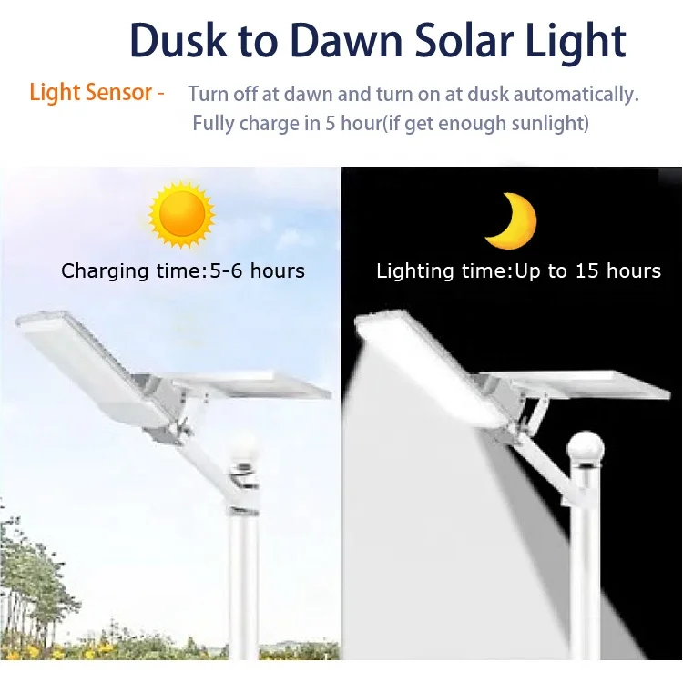 Ip65 Solar Panel Led Street Lights 150w 200w Solar Induction Street Lamp