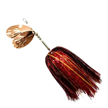 Hot Selling 45g 22cm Artificial Hard Bait Printed Metal Spoon Tinsel Fishing Lure for Musky Made of Copper – Metal Jig – view 2