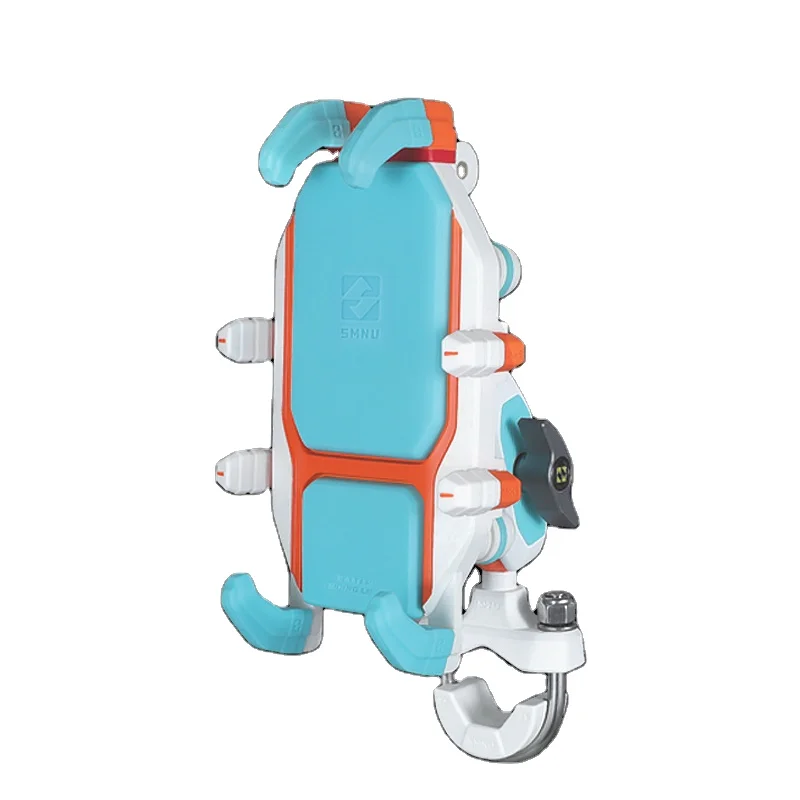 SMNU Wireless Fast Charging Mobile Phone Holder Automatic Clamping Exotic Monster Design Waterproof for Convenient Motorcycle