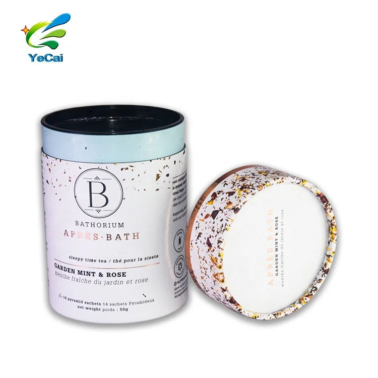 Coffee Bean Loose Tea Airtight Collagen Protein Powder Cardboard Paper Packaging Container Box Cardboard Tube Cylinder Boxes