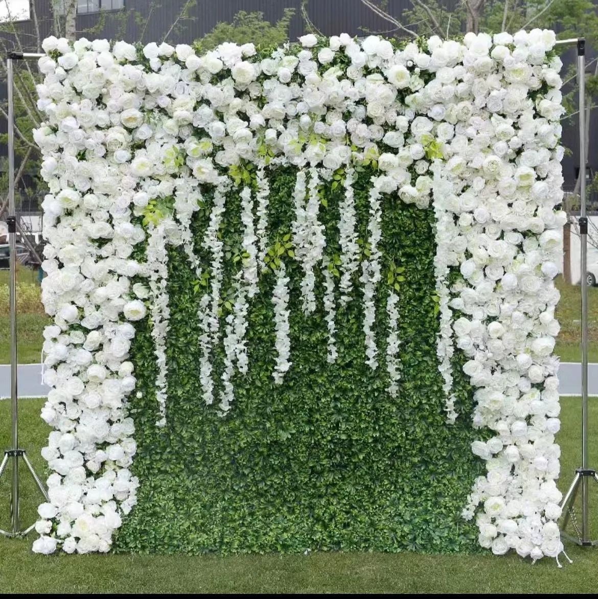 5d Custom Flowerwall 3d White Roll Up Cloth Flower Wall Wedding Decor ...