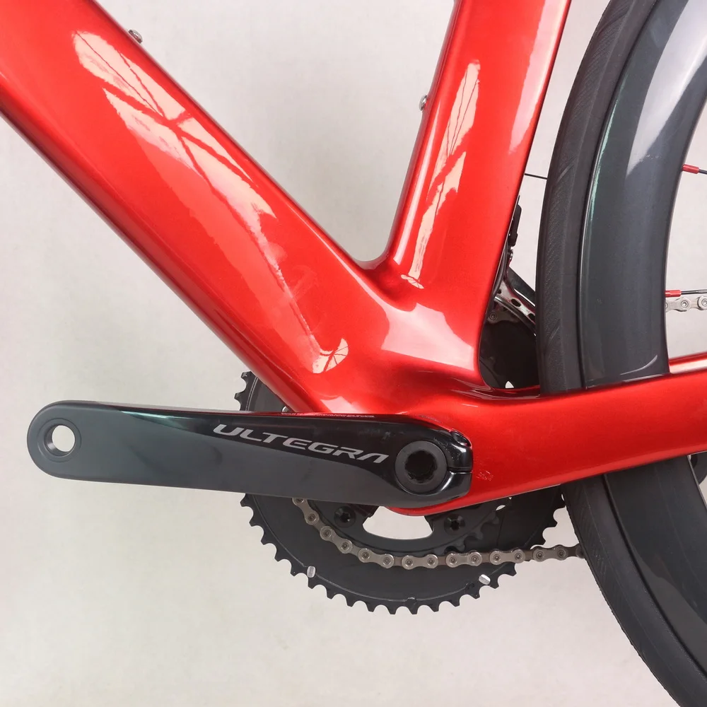 Complete Bike EPS Technology Cycling Disc Brake Bike Carbon Frame Bicycle 700*30C R8000 Groupset with Carbon Wheels Paint TT-X34