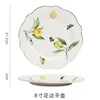 assiette plate citron-8