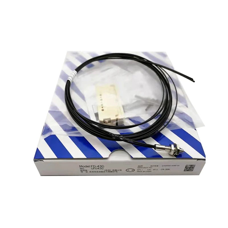  New Original FD‑43G Fiber Optic Sensor Head, FD SeriesUsed for object detection and signal collection with fiber optic amplifiers in industrial automation. It features high‑sensitivity sensing, fast response and stable signal transmission.