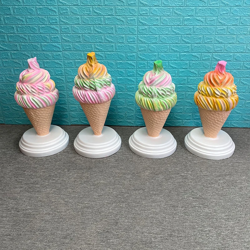 Поддержка под заказ, стекловолоконное плавильное мороженое, реквизит/искусственный фруктовый Декор/gobelet мороженое