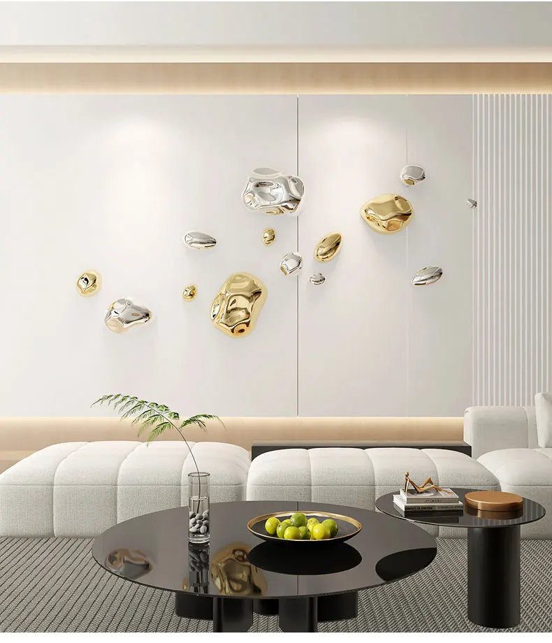 Metal Art Home Decoration Abstract Wall Hanging Accents Luxury Wall Home Decor Dining Room Wall Decoration