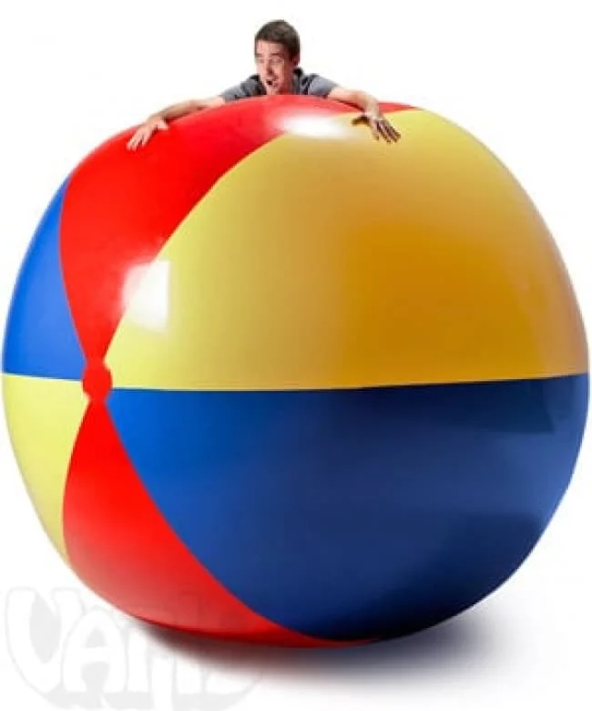 Ballon De Football Gonflable Géant – 6 Tailles De 50 à 150 Cm – PVC Résistant – Pour Plage, Piscine Et Jeux D'Extérieur
