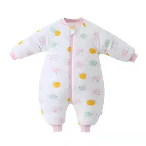 New Born Cotton Fancy OEM ODM Spring Autumn Winter Anti Shock Baby Sleeping Bags for 0-12 Months Boys and Girls Swaddle Wraps
