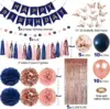 Navy Blue Rose Gold