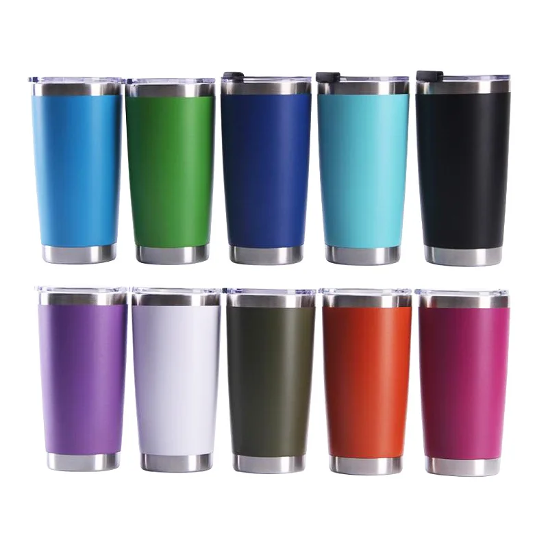 Insulated Coffee Travel Mug with Powder Coating, 20oz Wine Tea Tumbler with  Lid and Handle, Vacuum Stainless Steel Double Wall Thermos - China Beer Mug  and Drinking Mug price