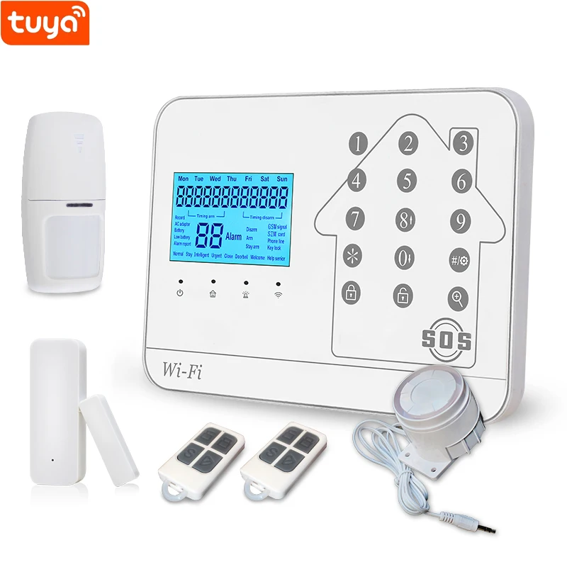 New Design Wireless WiFi Home Security System/Wireless Home Alarm Kit/Sim Card GSM Burglar Alarm WiFi Alarm System