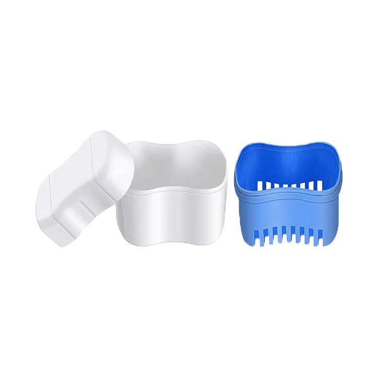 Oem Dental Storage Cleaning Bath Retainer Case Matched Brushes Wholesale Plastic Denture Box