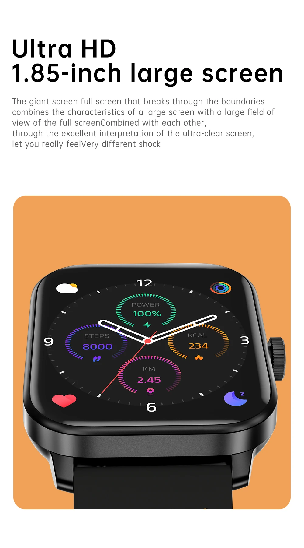 Chinese factory supplier supply  2025 F19 Gps Smart Watch Motion Tracking 1.85inch Square Screen Bt Call Heart Rate Sleep Monitoring Sport Smartwatch Men Ios - Buy Ip68 Waterproof Smartwatch men Sports Smartwatch gps Sport Smart Watch