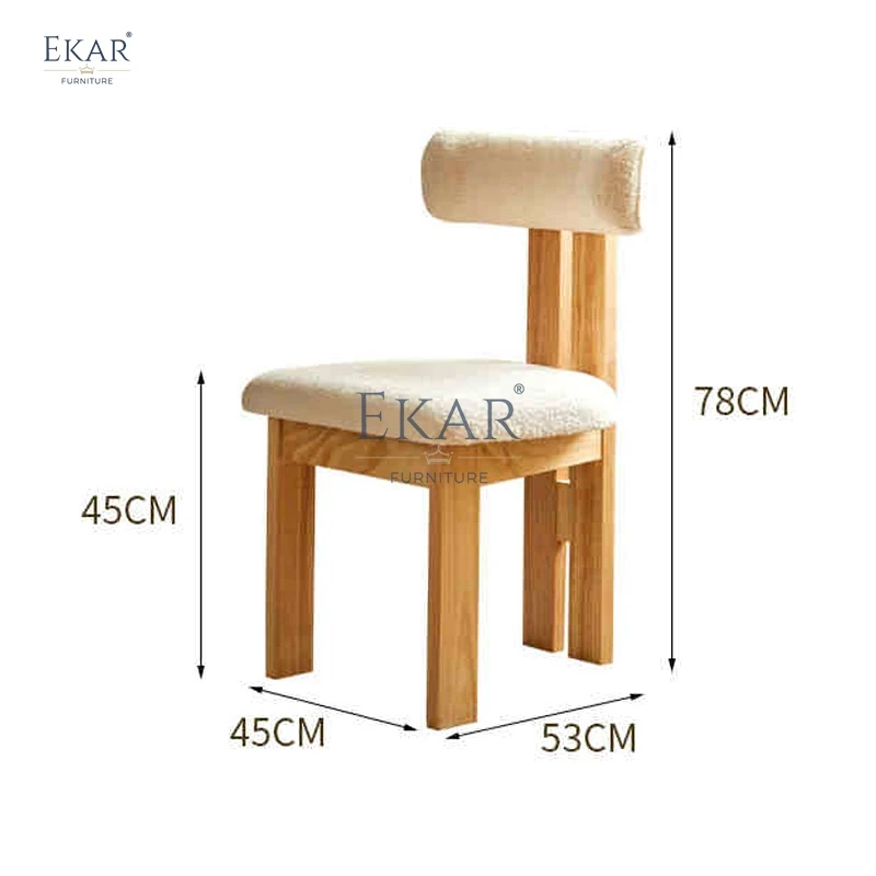 product modern solid wood dining chair with comfortable upholstery for dining room-64