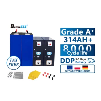 Paragon DIY Tested EU Stock DEJIN 314Ah M6 Stud+Busbar+Insulation Board+8000 Cycle+DDP VAT Tax Free Real 330Ah 3-5 Days Delivery