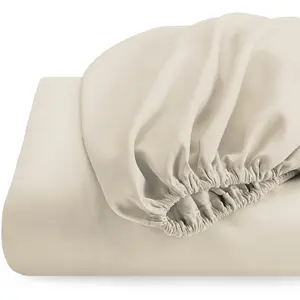 KOSMOS Microfiber Mattress Cover Protector Plain Color 100% Polyester Fitted Sheet with Elastic