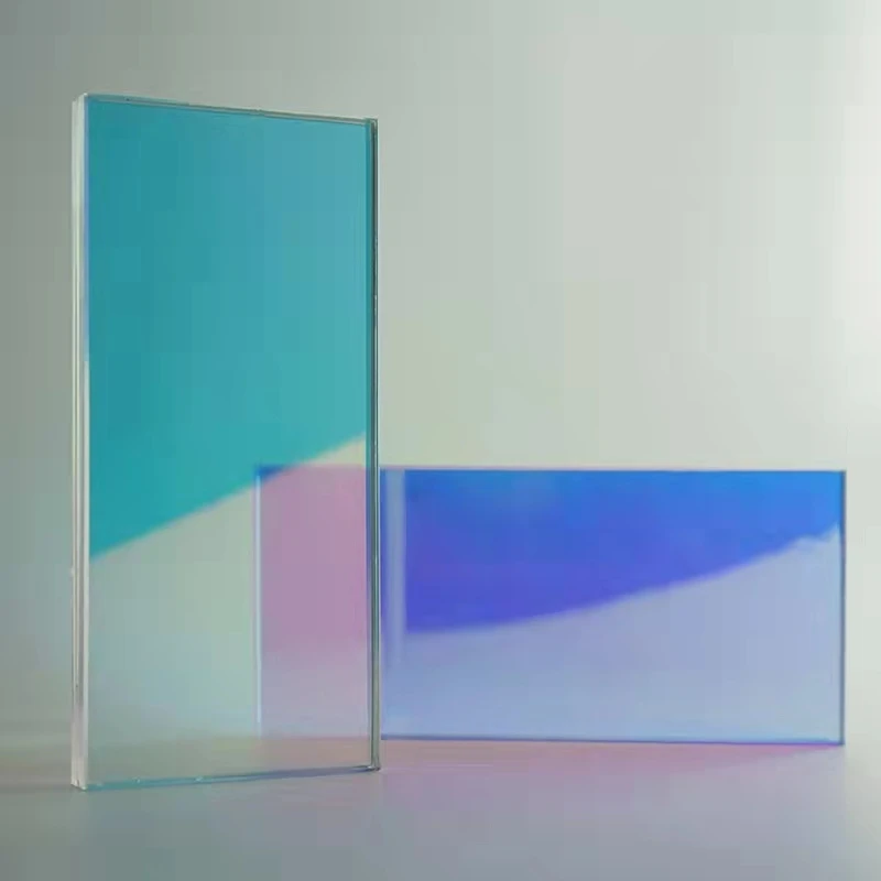 Decorative Glass Dazzling Colored Iridescent Dichroic Glass Sheet Buy