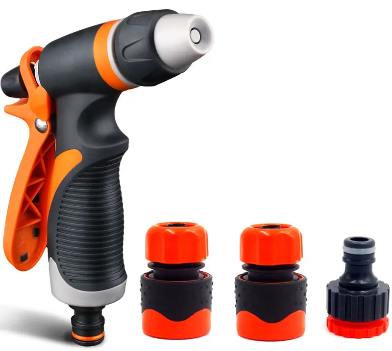 Set Ugelli Per Tubo Giardino - Pistola Spray 10 Modalità Con Connettori Rapidi - Foto 4