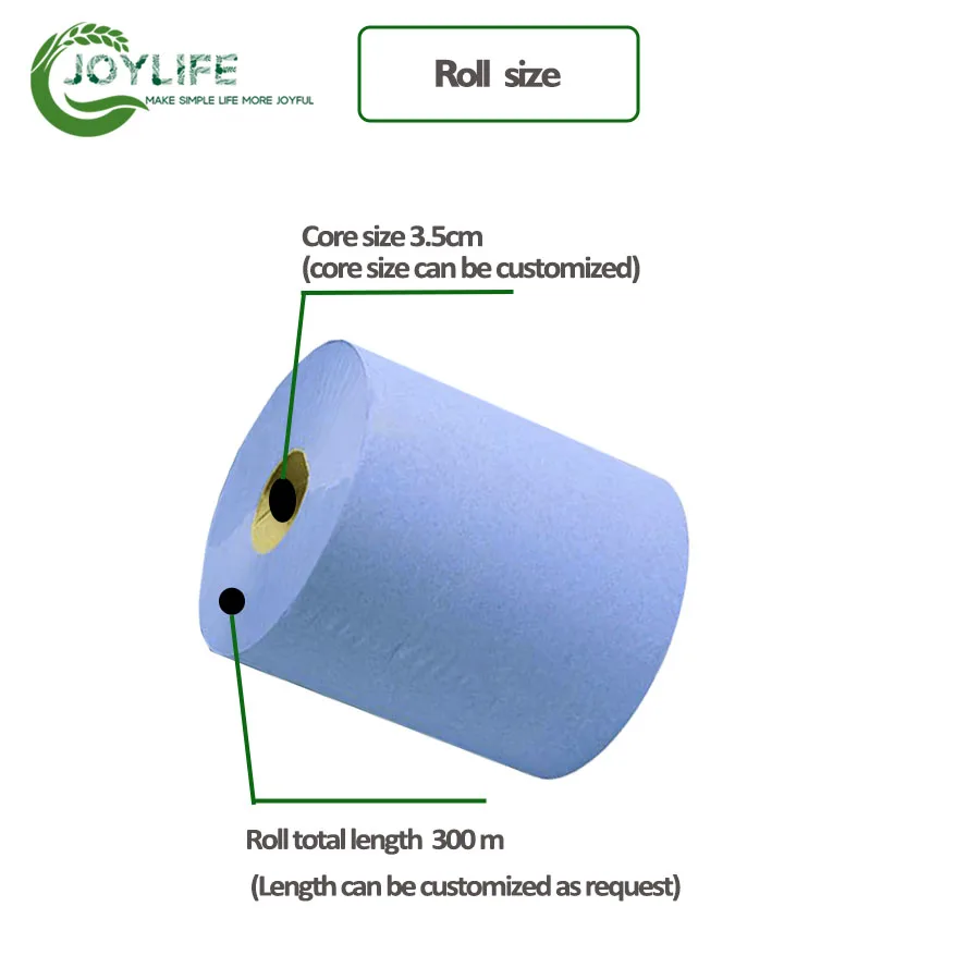 Premium Quality Colored Commercial Industrial Paper Towels Blue Rolls