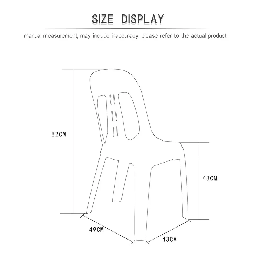 Cheap Plastic Garden Chair Stackable Outdoor Beach Chair Stacking Armless PP Leisure Dining Chair For Restaurant Kitchen Park