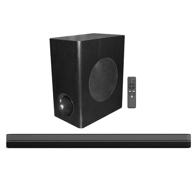 2.1 Channel Sound Bar RMS 120W Tv Speaker Soundbar with Subwoofer Home ...