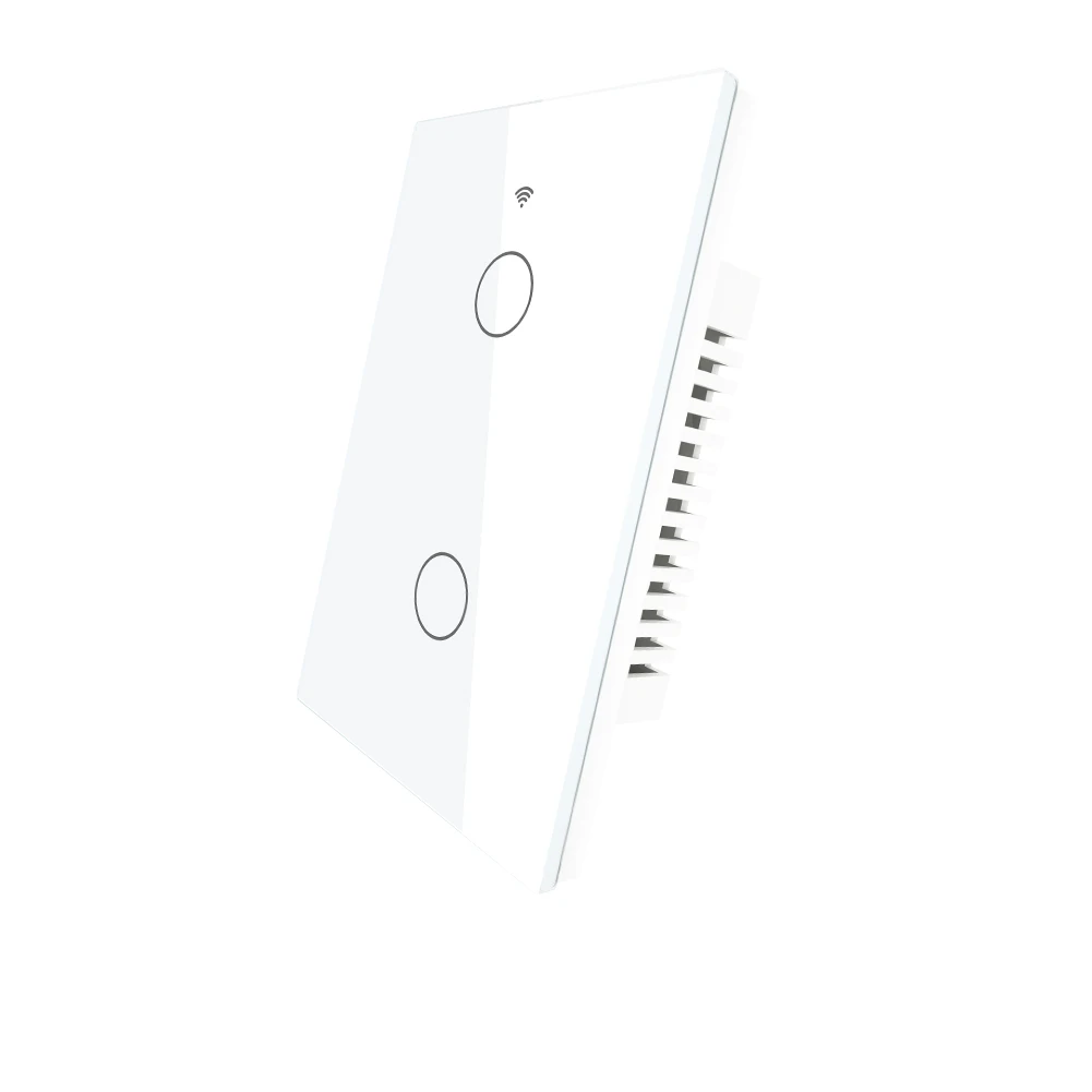 Hot Sale Smart Home Crystal Glass Panel Us Standard Led Light Touch Remote Dimmer Wall Switch