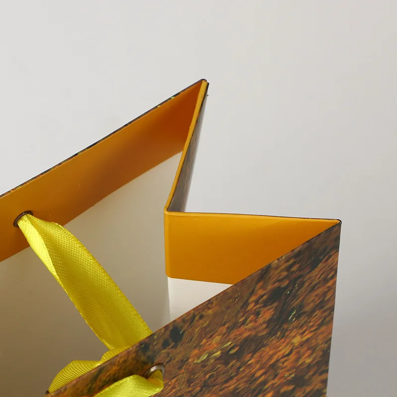 Jinayon Sacos de Papel com Impressão Personalizada, Sacolas Fashion com Alça de Fita