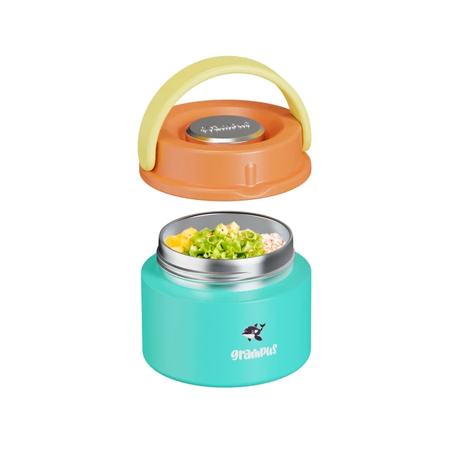 Cute Design Stainless Steel Soup Cup Insulated Thermal Lunchbox Vacuum Bento Box Kids' School Food Dining Container