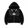 Black zip-up hoodie