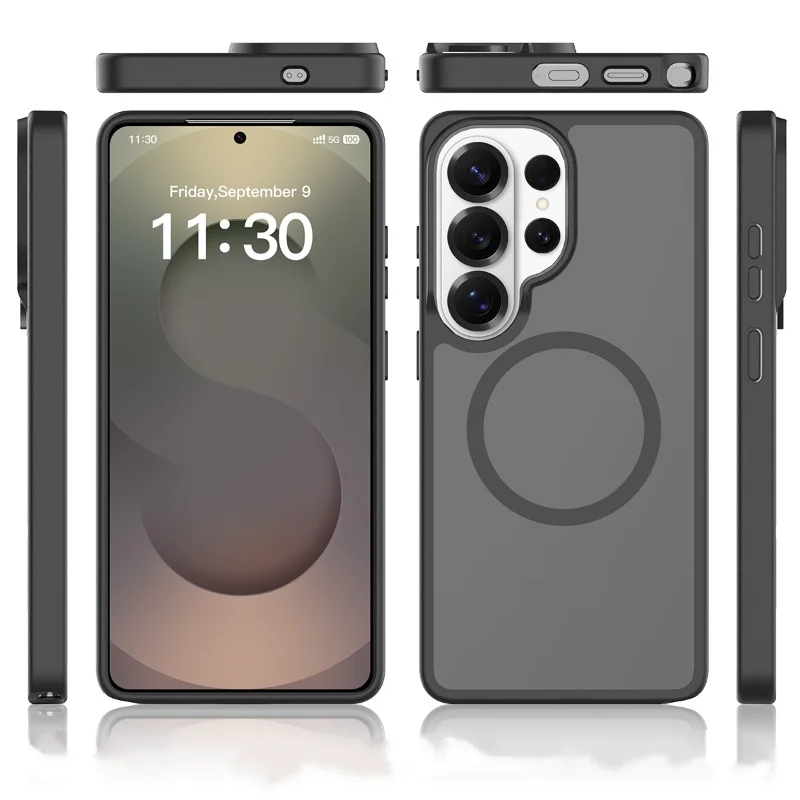 Coque magnétique ultra-mince à sensation de peau, vente chaude, personnalisable, avec charge sans fil pour Samsung S26 EDGE