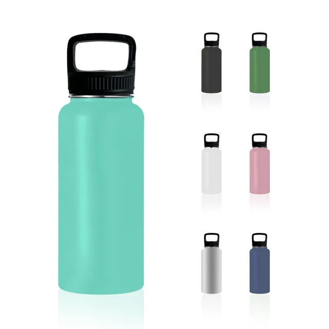 32oz/960ml  Compliant With PFAS  Vacuum Insulated 304 Stainless Steel Travel Water Flask With Suction Nozzle